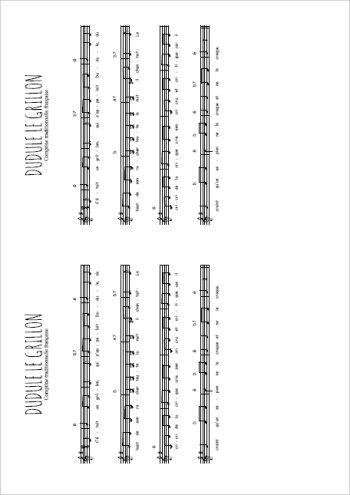 Dudule le grillon Partition gratuite